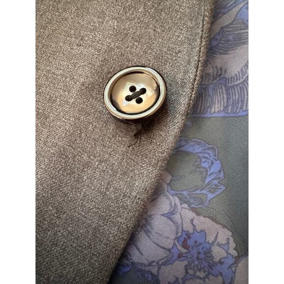 New SOUL OF LONDON NORDSTROM Blue Slim Fit 7" Drop Sport Coat Jacket Size 42R - Picture 3 of 4